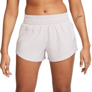 NWT Nike Women’s Dri-Fit One 3in Shorts in Platinum Violet/Reflective Silver S
